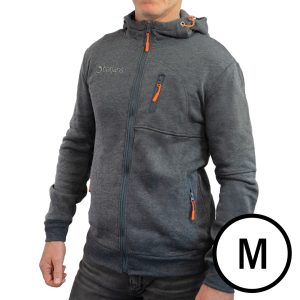 DARILO - Pulover z zadrgo, siv, M (večje številke!)