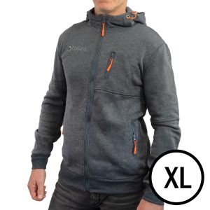DARILO - Pulover z zadrgo, siv, XL (večje številke!)