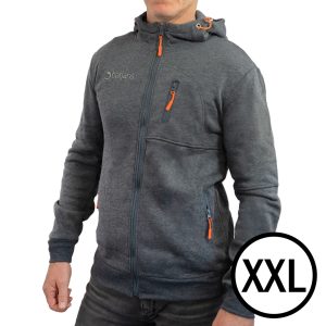 DARILO - Pulover z zadrgo, siv, 2XL (večje številke!)