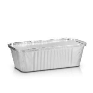 POSODICE za hrano, 1 L, ALU, za lazanjo, s pokrovi, 25 kos/pak