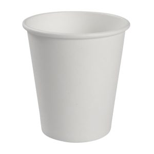 LONČKI za tople napitke, 205 ml, beli, papirnati, 50 kos/pak