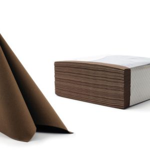 SERVIETE 40 x 40 cm, rjave, AIRLAID, 50 kos/pak