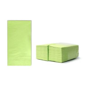 SERVIETE 33 x 33 cm, limeta, 2-slojne, 1/8 zložene, 80 kos/pak