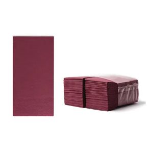 SERVIETE 33 x 33 cm, bordo, 2-slojne, 1/8 zložene, 80 kos/pak