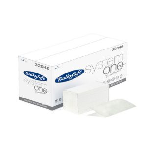 SERVIETE Interfold BulkySoft , bele, 2-slojne, 4000 kos/krt