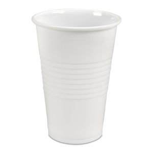 KOZARCI 0,2 L, beli, plastični, PP, 100 kos/pak