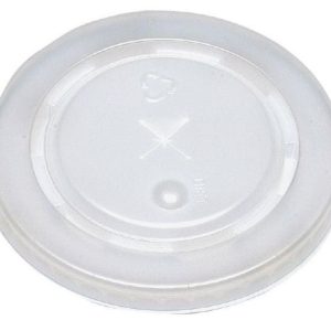 Pokrovi za lončke za kavo, 360-480 ml, z luknjo, prozorni, PET, 100 kos/pak