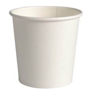 LONČKI za tople napitke, 100 ml, beli, papirnati, 50 kos/pak
