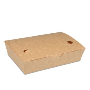 POSODICE za hrano, papirnate, s pokrovom, L, 100 kos/pak