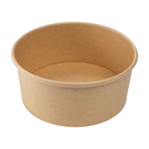 SKODELE za hrano, 730 ml, kraft+PE, rjave, brez pokrova, 50 kos/pak
