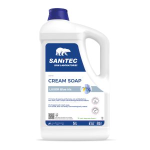 Tekoče milo 5 L, CREAM SOAP Luxor Blue Iris, za roke, obraz in telo