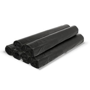 VREČKE 160 L, 90 x 120 cm, LDPE, 45 my, črne, 20 kos x 6 rol/pak