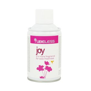 Osvežilec zraka TUBELESS Joy, vonj cvetlični, v kartuši za dozer, 195 ml