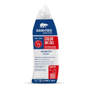 Čistilo za wc školjke CHLOR WC GEL, belilo na osnovi klora, 700 ml