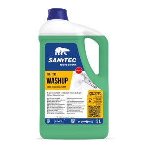 Čistilo za ročno pomivanje WASHUP LIMONE VERDE, pH 7, 5 L