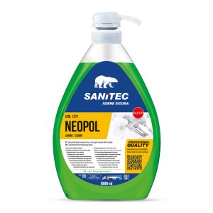 Čistilo za ročno pomivanje NEOPOL LIMONE, s potisno črpalko, 1 L