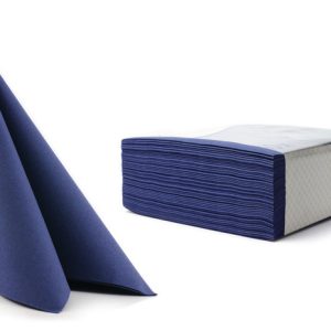 SERVIETE 40 x 40 cm, temno modre, AIRLAID, 50 kos/pak