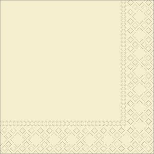 SERVIETE 33x33, ŠAMPANJ, 2-slojne, KZM, 100 kos/pak