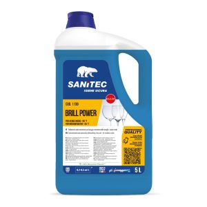 Sredstvo za sijaj BRILL POWER, pri strojnem pomivanju posode, 5 L