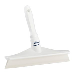 POTISKAČ vode, z ročajem, 25 cm, za sterilizacijo, BEL, plastičen, HACCP