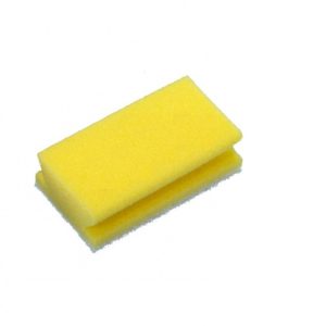 GOBICA pomivalna, srednja, TASKI NonAbrasive, rumena, z belo kopreno