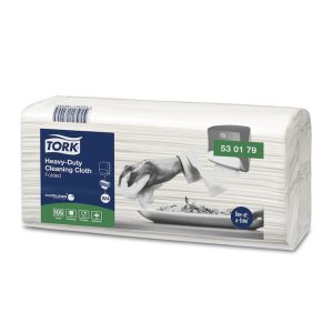 KRPE netkane, čistilne, Tork Heavy-Duty, bele, 105 kos/pak, W4