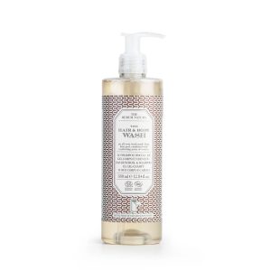 Hotelski tuš gel za lase in telo, Rerum Natura, 380 ml, s potisno črpalko, GFL