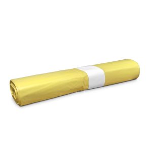 VREČKE 30 L, 50 x 60 cm, LDPE, 40 my, rumene, 25 kos/rol