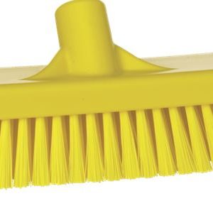 Krtača za tla, 30 cm, rumena, trda, brez ročaja, PP/PS, HACCP, Vikan