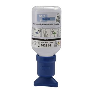 Tekočina za izpiranje oči pH Neutral, modra plastenka, 200 ml, Plum