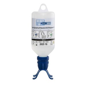 Tekočina za izpiranje oči pH Neutral DUO, modra plastenka, 500 ml, Plum