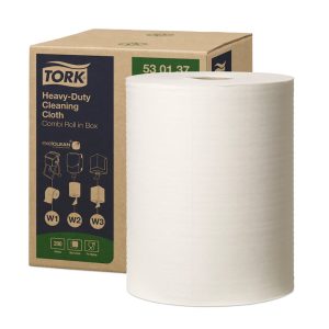 KRPE netkane, čistilne, Tork Heavy-Duty Combi, v roli, bele, 106 m, W1/W2/W3