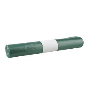 VREČKE 150 L, 70 x 110 cm, LDPE, 40 my, zelene, na trak, 10 kos/rol