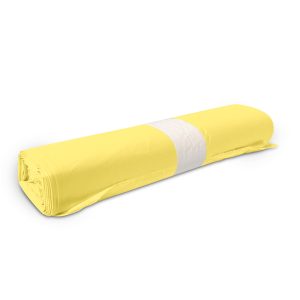 VREČKE 120 L, 70 x 110 cm, HDPE, 26 my, rumene, zelo močne, 50 kos/rol