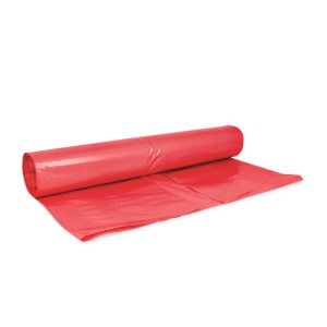 VREČKE 150 L, 80 x 120 cm, LDPE, 45 my, rdeče, 20 kos/rol