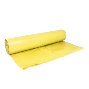 VREČKE 150 L, 80 x 120 cm, LDPE, 45 my, rumene, 20 kos/rol