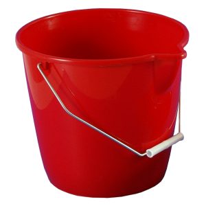 VEDRO 12 L, rdeče, s kovinskim ročajem