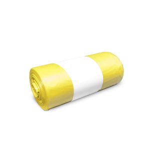 VREČKE 60 L, 60 x 70 cm, HDPE, 18 my, rumene, 50 kos/rol