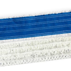 KRPA za tla, na ježka, 30 cm, RAPIDO, bela, z modro podlago, mikrovlakna
