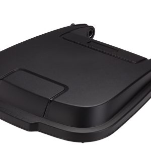 Pokrov za 100 L koš Atlas, črn, plastičen