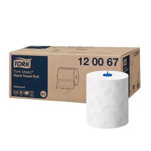 PAPIRNATE BRISAČE v roli, Tork Matic® Advanced, 2-slojne, bele, fi 19 cm, 150 m, 6 rol/krt, H1