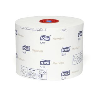 TOALETNI PAPIR ROLE COMPACT, 2-slojne, bele, 100m, 27 rol v kartonu, Tork