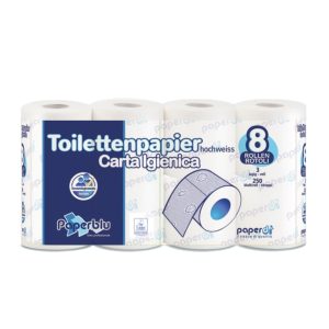 Toaletni papir ROLICE, 3-slojne, PAPERBLU, 8 rol/pak