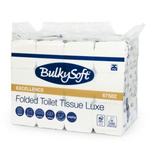 Toaletni papir LISTIČI, 2-slojni, hitro razgradljiv, BulkySoft, 6000 kos/pak