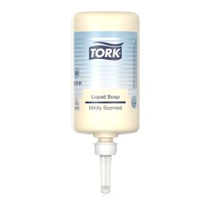 Tekoče milo v kartuši 1 L, Tork Mild, belo, S1