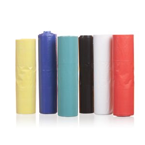 VREČKE 120 L, 75 x 95 cm, LDPE, 35 my, zelene, na trak, 10 kos/rol