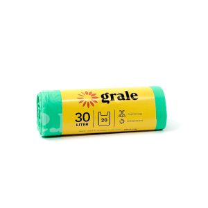 VREČKE BIO, 30 L, 50 x 60 cm, biološko razgradljive, 20 kos/rol, Grale