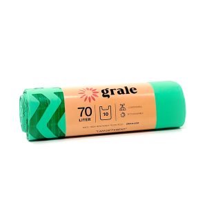 VREČKE BIO, 70 L, 60 x 90 cm, biološko razgradljive, 10 kos/rol, Grale