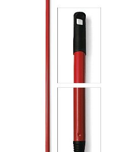 ROČAJ kovinoplastičen, 130 cm, z navojem, rdeče-črn, za Filmop
