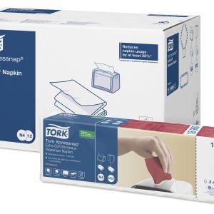 SERVIETE Interfold Xpressnap Premium, bordo, 2-slojne, 21 x 33 cm, 4000 kos/krt, N4
